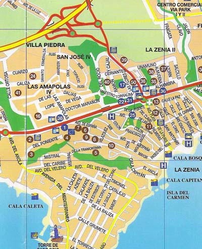 La Zenia Map